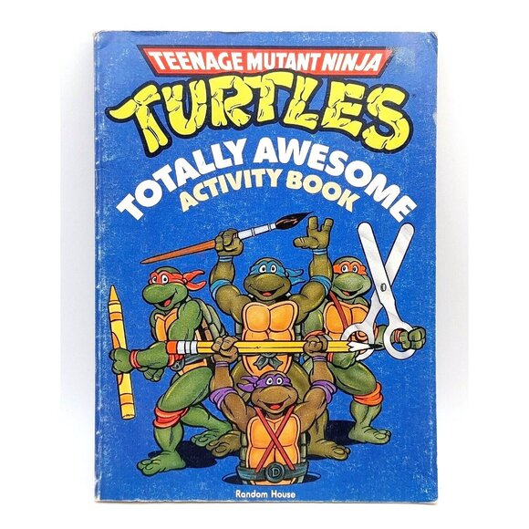 Teenage Mutant Ninja Turtles Totally Awesome Activity Book 1990 Unused - Picture 1 of 6